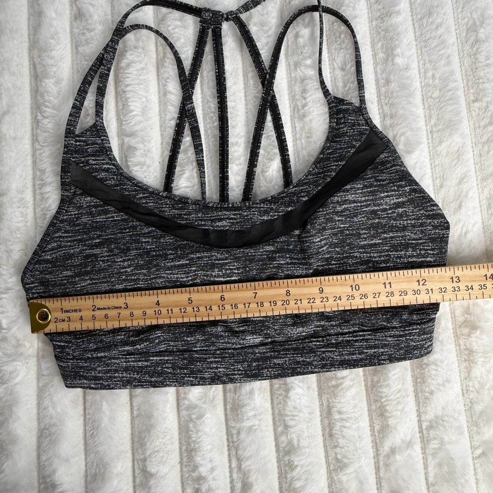 Victoria's Secret VSX Sport Bra‎ Small Black Gray Crisscross Back Padded Gym - Picture 4 of 6